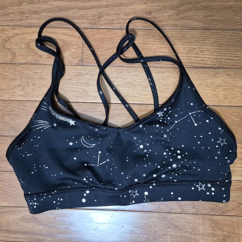 NWOT - Old Navy Black Celestial Sports Bra